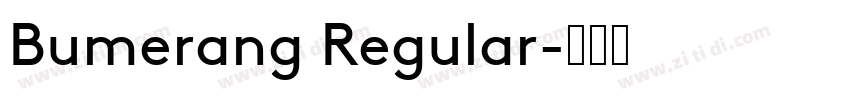 Bumerang Regular字体转换